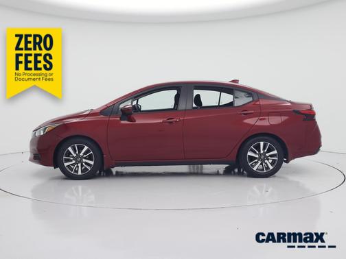 Red 2020 Nissan Versa SV