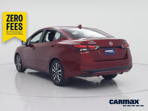 Red 2020 Nissan Versa SV