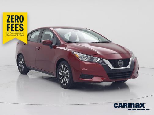 Red 2020 Nissan Versa SV