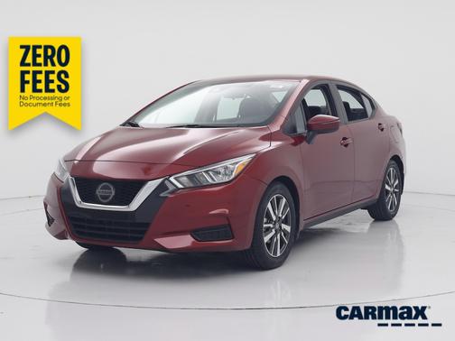 Red 2020 Nissan Versa SV