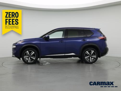 Blue 2023 Nissan Rogue Platinum