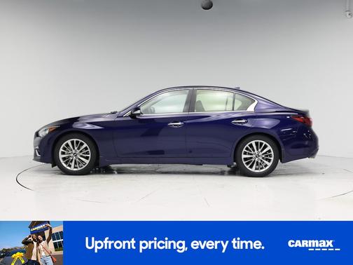 Blue 2021 INFINITI Q50 Luxe