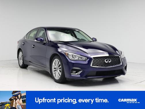 Blue 2021 INFINITI Q50 Luxe