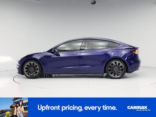 Blue 2022 Tesla Model 3 Performance