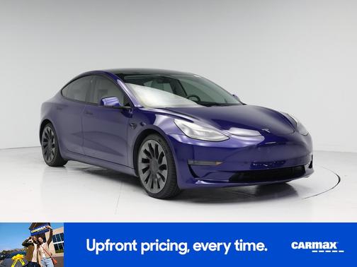 Blue 2022 Tesla Model 3 Performance