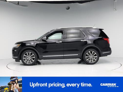 Black 2018 Ford Explorer Platinum