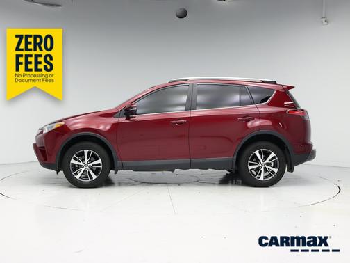 Red 2018 Toyota RAV4 XLE