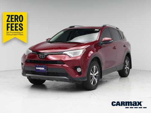 Red 2018 Toyota RAV4 XLE