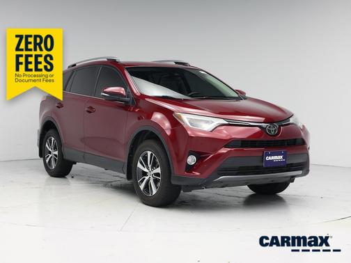 Red 2018 Toyota RAV4 XLE