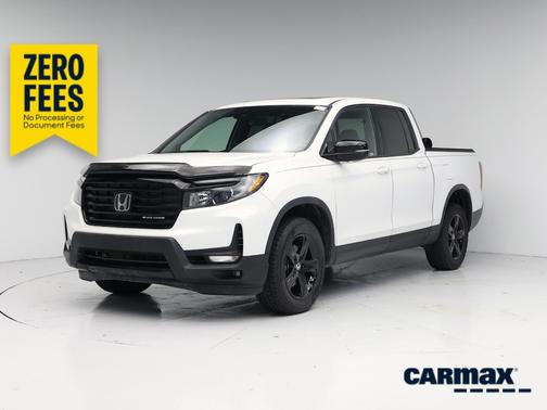 White 2022 Honda Ridgeline Black Edition