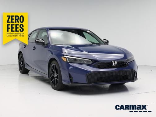 Blue 2025 Honda Civic Hybrid Sport