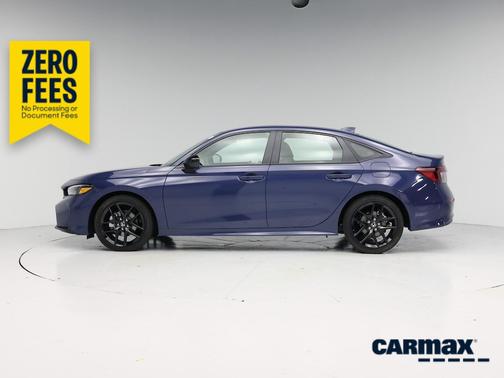 Blue 2025 Honda Civic Hybrid Sport