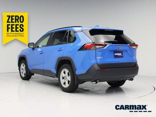 Blue 2021 Toyota RAV4 Hybrid LE