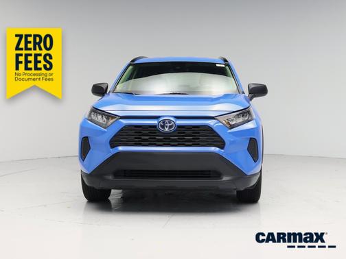 Blue 2021 Toyota RAV4 Hybrid LE