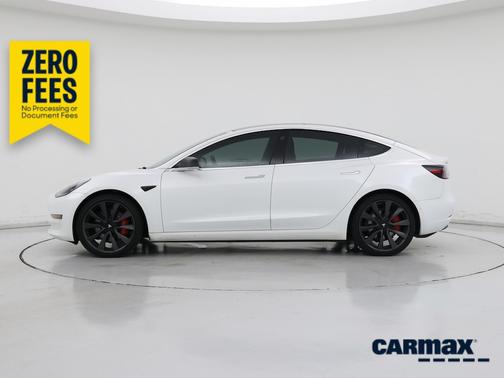 White 2020 Tesla Model 3 Performance