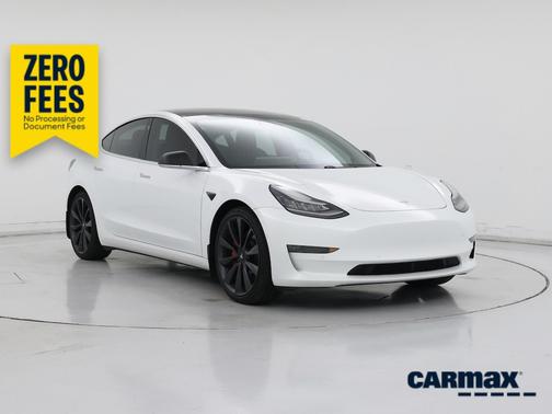 White 2020 Tesla Model 3 Performance