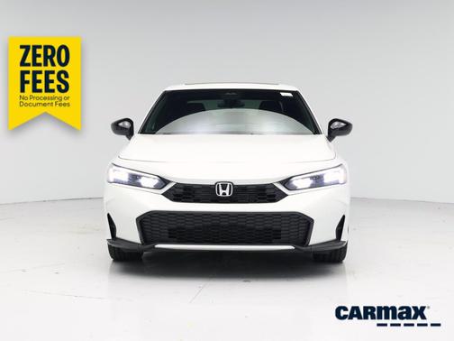 White 2025 Honda Civic Hybrid Sport