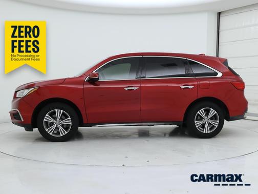 Red 2019 Acura MDX