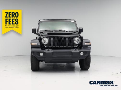 Black 2024 Jeep Wrangler Sport