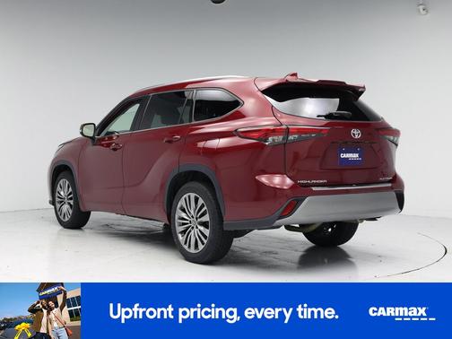 Red 2022 Toyota Highlander Platinum