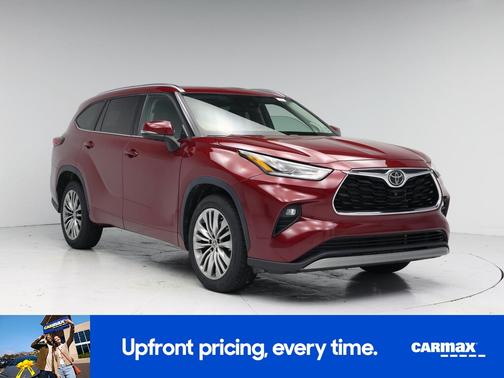 Red 2022 Toyota Highlander Platinum