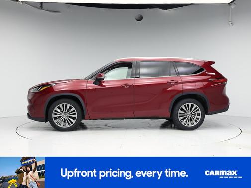 Red 2022 Toyota Highlander Platinum