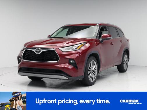 Red 2022 Toyota Highlander Platinum