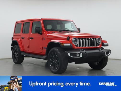 Red 2025 Jeep Wrangler 4xe Sahara