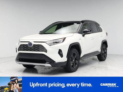 White 2020 Toyota RAV4 Hybrid XSE