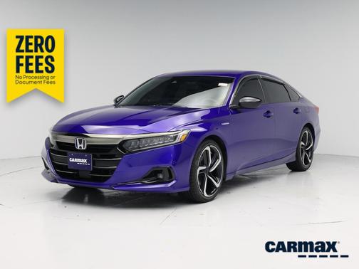 Blue 2022 Honda Accord Hybrid Sport