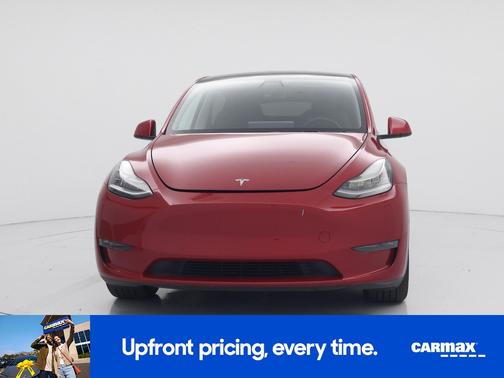 Red 2021 Tesla Model Y Long Range