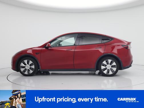 Red 2021 Tesla Model Y Long Range