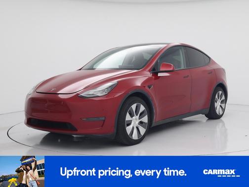 Red 2021 Tesla Model Y Long Range