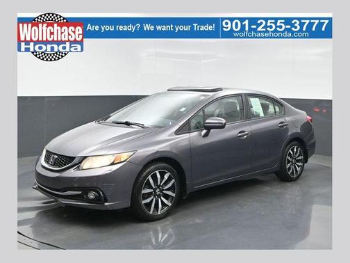 Gray 2014 Honda Civic EX-L