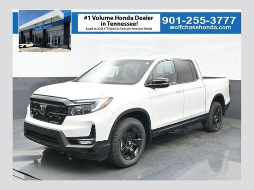 Platinum White Pearl 2026 Honda Ridgeline Black Truck