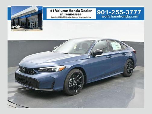 Blue Lagoon Pearl 2026 Honda Civic Hybrid Sport