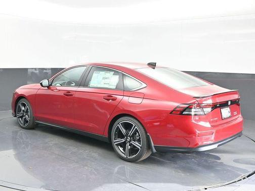 Radiant Red Metallic 2025 Honda Accord Hybrid Sport