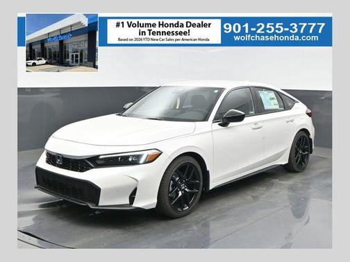 Platinum White Pearl 2026 Honda Civic Sport