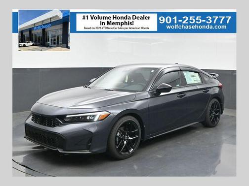 Meteorite Gray Metallic 2026 Honda Civic Sport