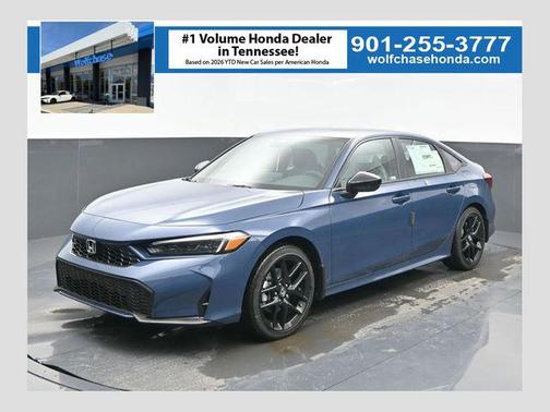 Blue Lagoon Pearl 2026 Honda Civic Hybrid Sport