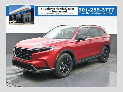 Radiant Red Metallic 2026 Honda CR-V Hybrid Sport-L FWD