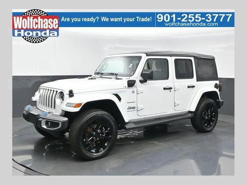 Bright White Clearcoat 2023 Jeep Wrangler 4xe Sahara