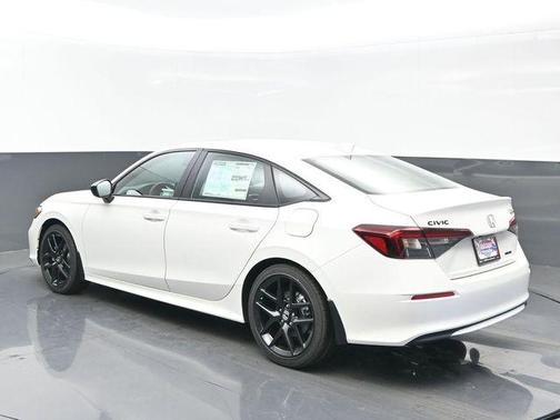 Platinum White Pearl 2026 Honda Civic Hybrid Sport