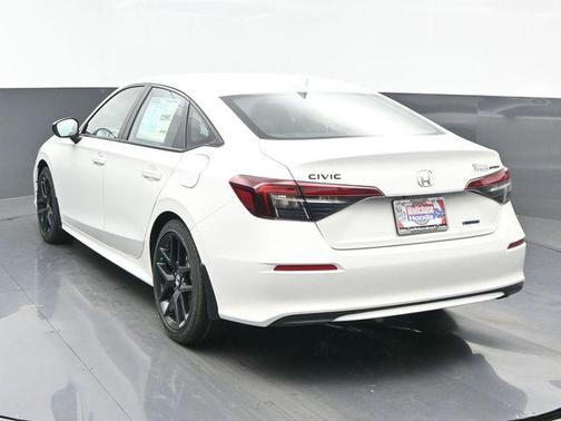 Platinum White Pearl 2026 Honda Civic Hybrid Sport