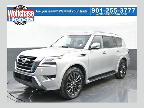 Brilliant Silver Metallic 2024 Nissan Armada Platinum
