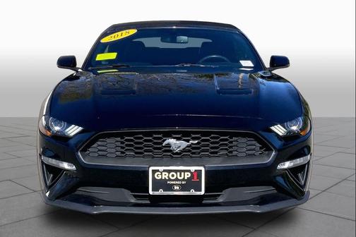 Shadow Black 2018 Ford Mustang EcoBoost Premium
