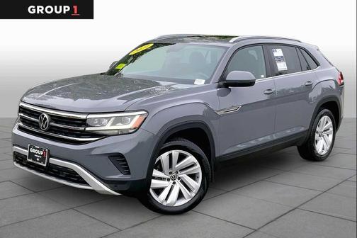 Pure Gray 2021 Volkswagen Atlas Cross Sport 2.0T SE w/Technology
