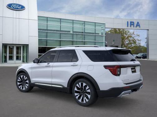 SPACE WHITE METALLIC 2026 Ford Explorer Platinum