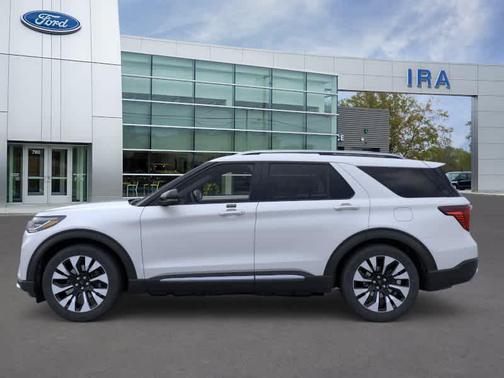 SPACE WHITE METALLIC 2026 Ford Explorer Platinum