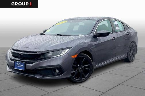 Modern Steel Metallic 2020 Honda Civic Sport